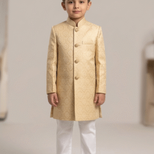 Collections golden embossed sherwani