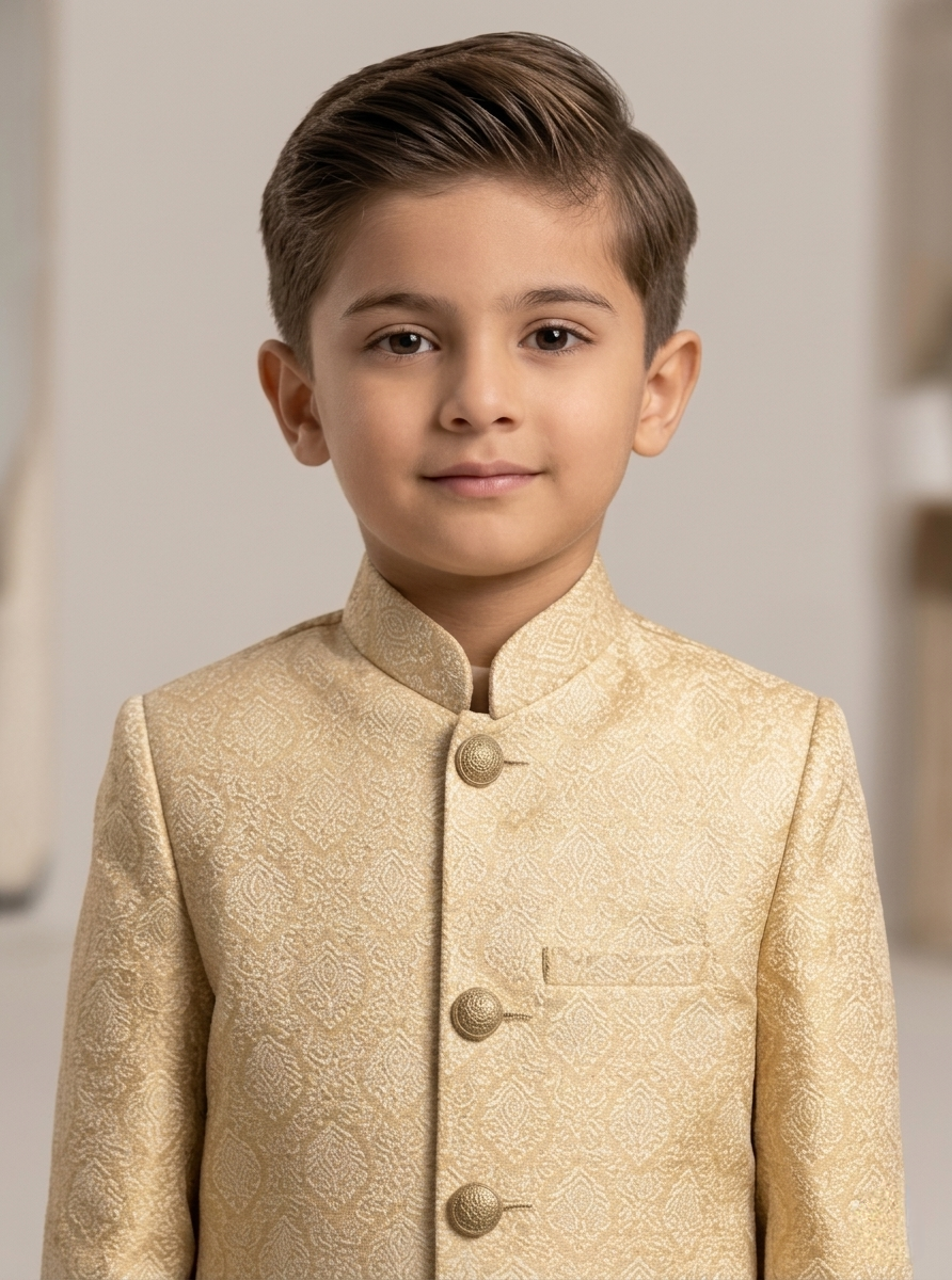 golden embossed sherwani golden embossed sherwani