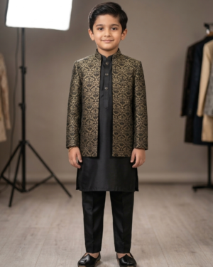 New Arrivals black & gold prince coat pair