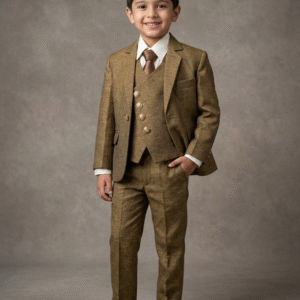 light mustard three piece suit
