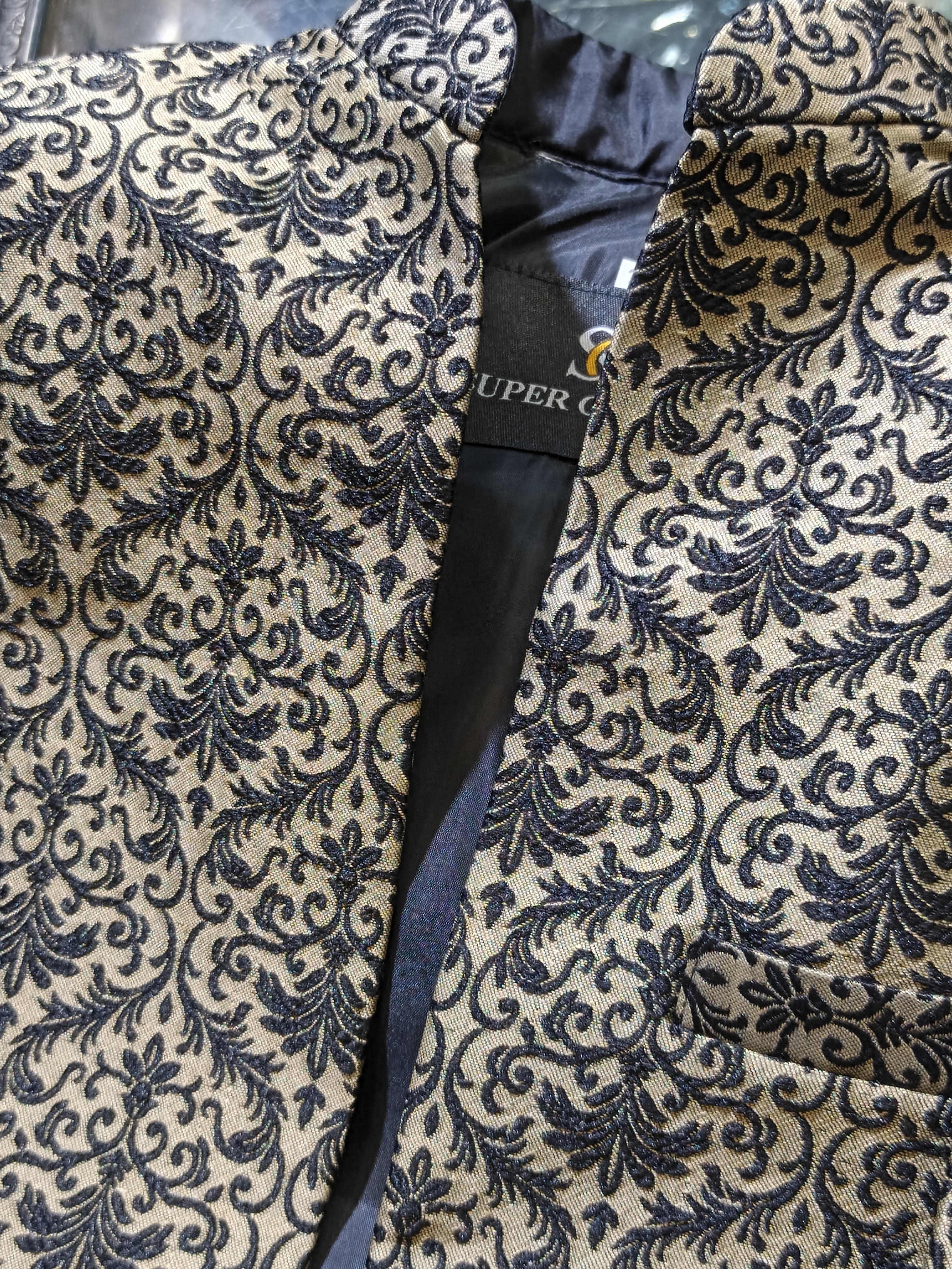 black & gold prince coat pair black & gold prince coat pair