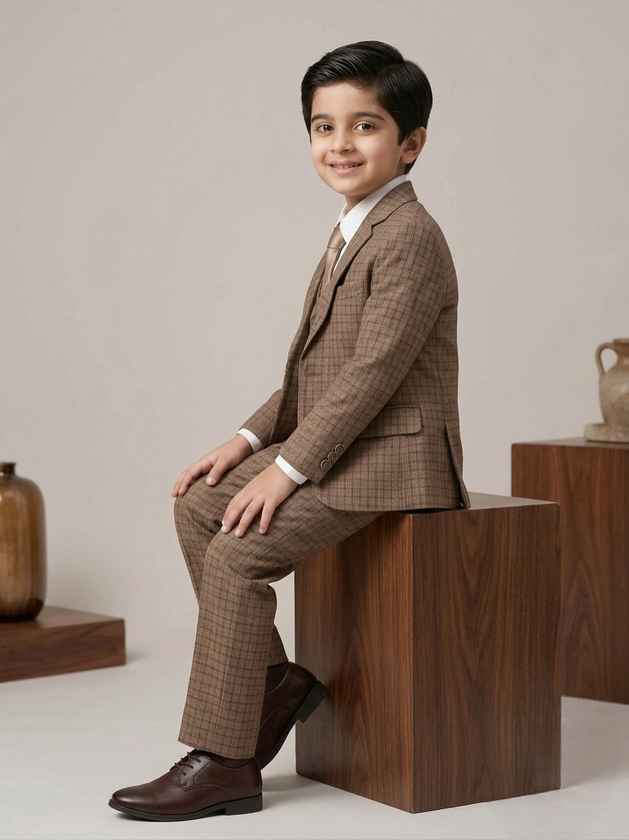 classic check three piece suit classic check three piece suit