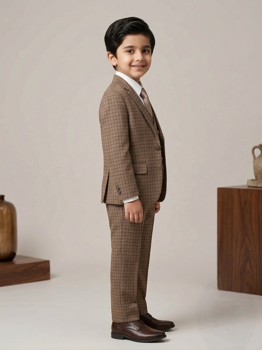 classic check three piece suit classic check three piece suit